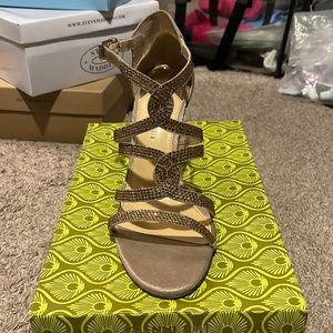 Gold Fusion Jeweled Heel